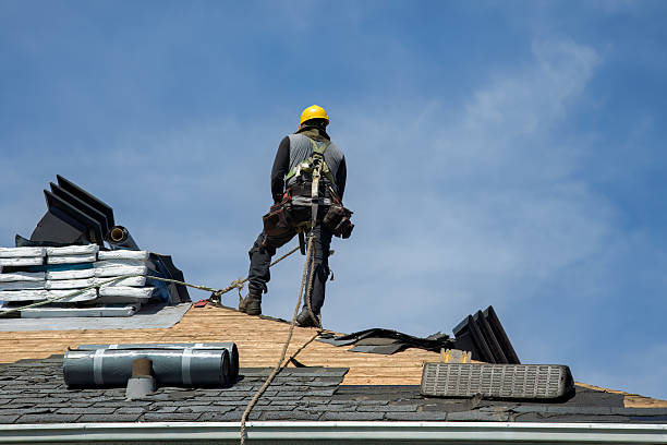 Professional Flat Roof Repair technician working in Maddock, ND